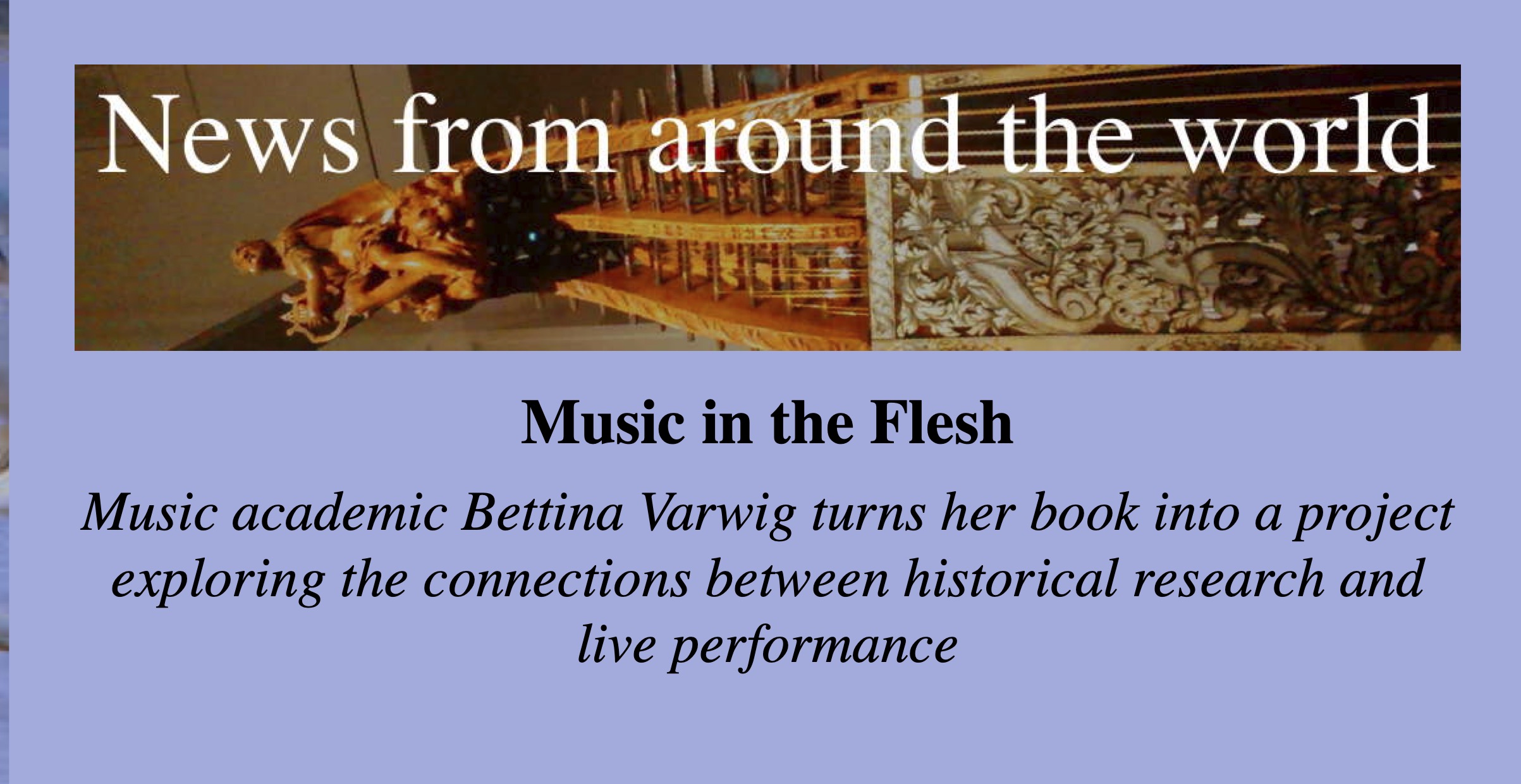 'Music in the Flesh':  Classical Music Daily